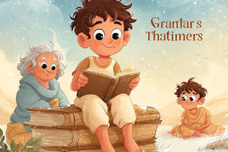 create a children story book illustration children story children story book