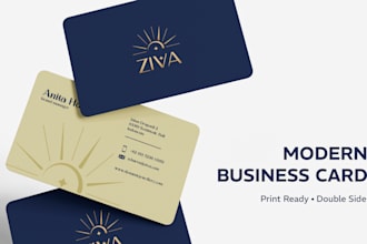 design a modern and professional business card