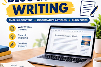 write engaging blogs and articles in english
