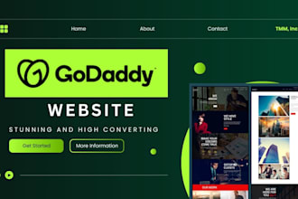 design or redesign godaddy website, godaddy ecommerce and online store