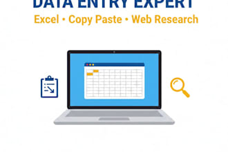 do fast data entry and excel spreadsheet work