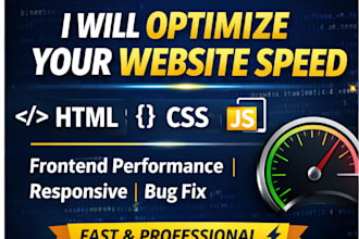 optimize website speed and performance with frontend fixes