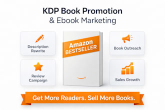 do amazon KDP book promotion and ebook marketing to boost your book sales