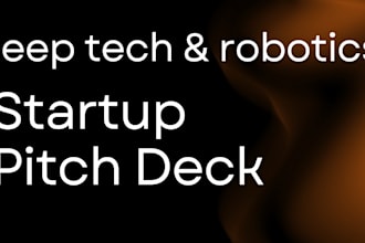 create deep tech pitch deck robotics hardware startup deck