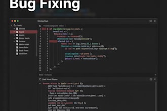 fix javascript or react bugs in your project