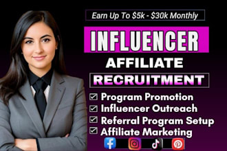 find and recruit high converting affiliates to grow your affiliate program