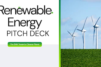 create renewable energy pitch deck solar wind project deck