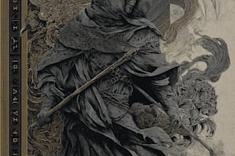 draw dark fantasy art and horror illustration