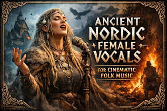provide ancient nordic style female vocals for cinematic folk music