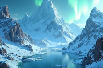 design a conceptual fantasy landscape for you