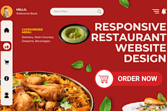 design a modern restaurant website with online ordering and reservations