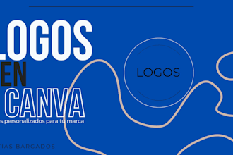 diseñaré tu logo profesional, moderno y personalizado en canva