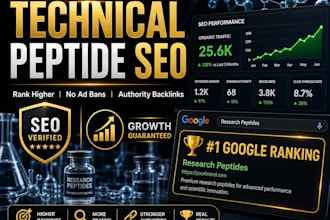 provide expert peptide SEO and research chemical marketing for brand growth