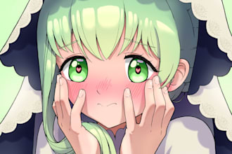 draw a cute anime girl for you