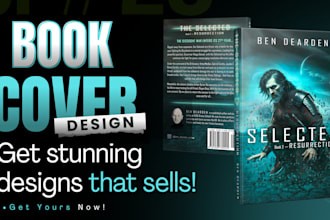 design ebook cover, paperback design, poetry, children, novel cover design, acx