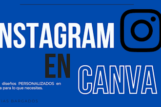 diseñaré publicaciones e historias profesionales para instagram en canva