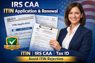 apply and renew itin number as irs caa for non residents