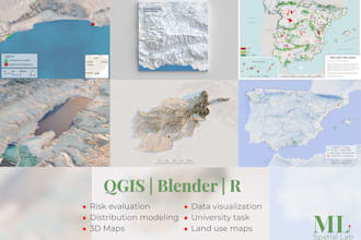 map and visualize your data using qgis, r or blender