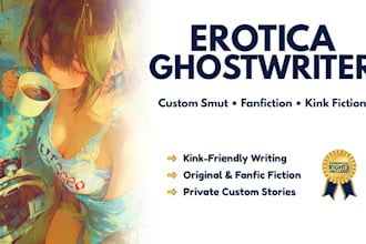 write custom erotica, smut, and nsfw fanfiction