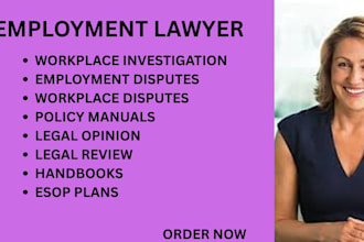 manage employment litigation, workplace investigations, HR cases and termination