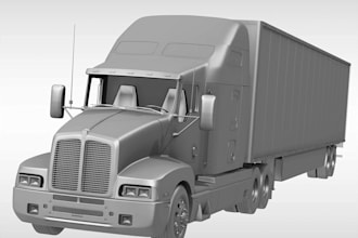 create 3d truck models car parts body kits and collectible models