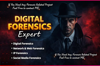 do digital forensic, osint, IT tasks, cybercrime investigation background check
