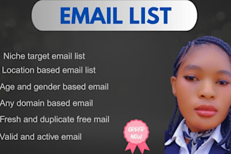 build verified email list for any business n niche targeted