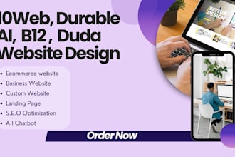 design or clone durable ai website, 10web website, b12, clonewebx website expert
