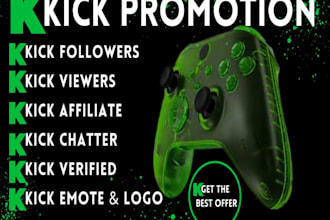 kick channel promotion for live viewers chat engagement kick affiliate