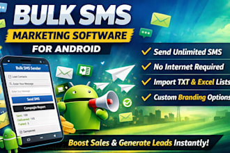 develop bulk SMS text message marketing software for android for your business