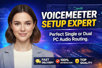 setup voicemeeter potato or banana for single or dual pc