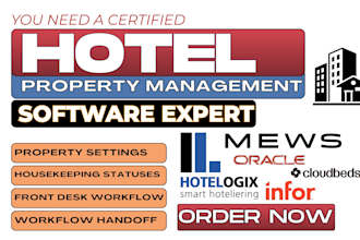 setup opera cloud mews cloudbeds agilysys pms infor hms ezee absolute hotelogix