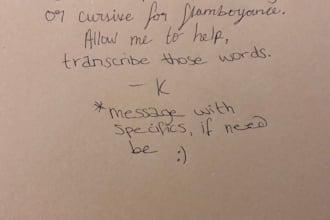 turn your personal correspondence into handwritten works