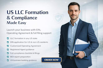 form US llc with ein, operating agreement, full filing and compliance support