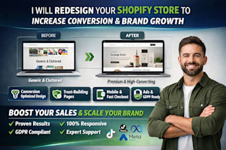 redesign your shopify store to increase conversion and brand growth