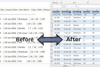 merge, combine and clean data rows columns in excel