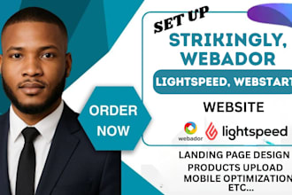 design a responsive website with webador, lightspeed, strikingly, or webstart