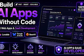 create ai powered web apps and saas using lovable, google ai studio and base44