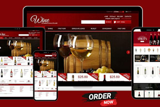 design wine shopify store wine website beverge website liquor website