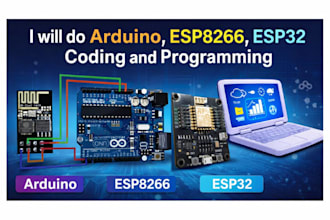 do arduino esp8266,esp32 coding and programmimg