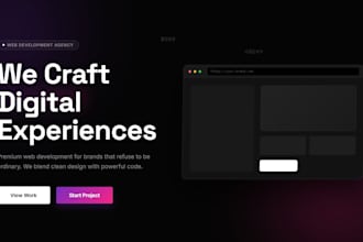 create a corporate website for your company