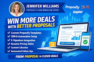 build high converting proposify proposals, automate CRM workflows