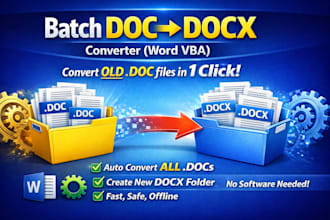 bulk doc to docx batch converter for microsoft word vba macro