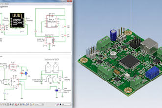 design 2 layer or 4 layer esp32 industrial control board schematic pcb in kicad