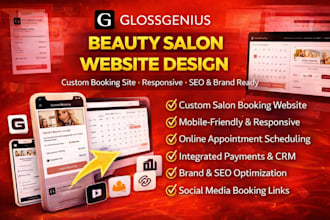 design gloss genius website glossgenius spa skincare beauty salon website design