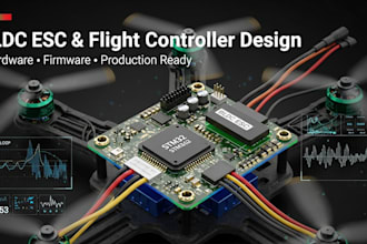 develop bldc esc and drone flight controller pcb and firmware