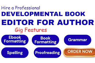 offer developmental editor support and complete KDP formatting for author