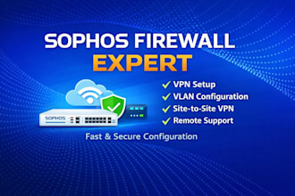 setup sophos firewall, VPN and vlan configuration
