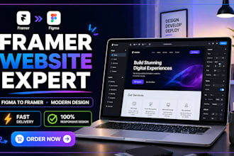 design modern framer website convert figma to framer for ecommerce website