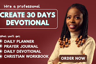 christian content to 30 days devotional journal prayer journal planner workbook